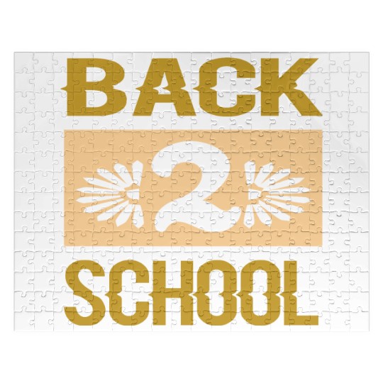 Back to school, Funny gift print idea merch Jigsaw Puzzles