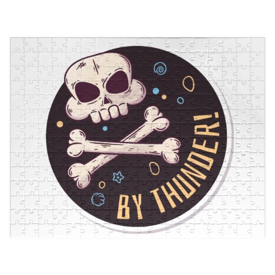 By thunder Skull Jigsaw Puzzles