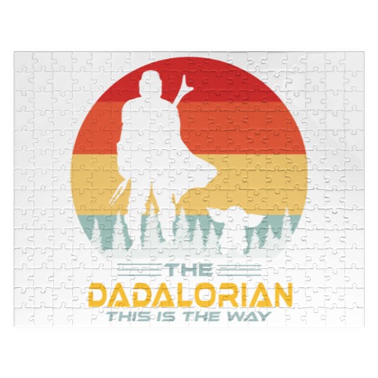 Funny The Dadalorian This is The Way,Fathers Day Jigsaw Puzzles