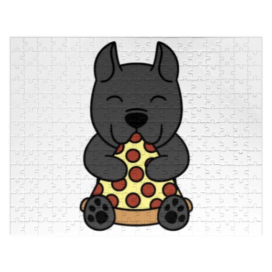 Cane Corso Pizza Lover Jigsaw Puzzles