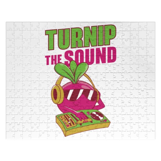 Music Turnip Party Music Lover Vegetable Jigsaw Puzzles