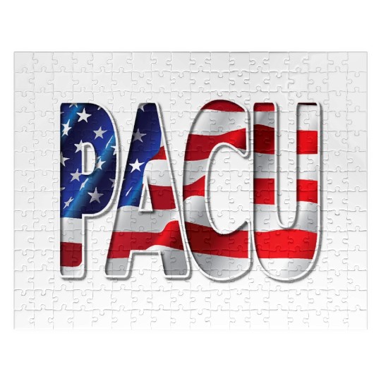 Nurses USA Flag Stars Stripes PACU Jigsaw Puzzles