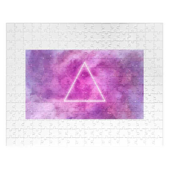 triangle, space, universe, galaxy Jigsaw Puzzles
