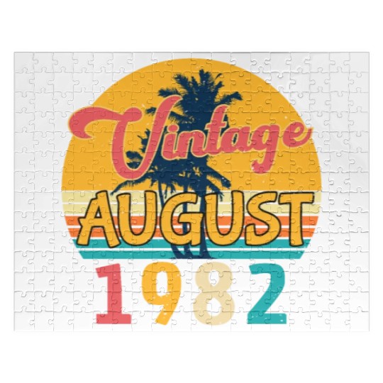 40th Birthday Of August 1982 Jigsaw Puzzles