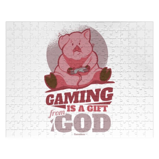 Pig animal piglet farm funny gift Jigsaw Puzzles
