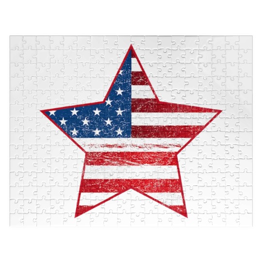 US Flag Star Patriotic Jigsaw Puzzles Stars Stripes