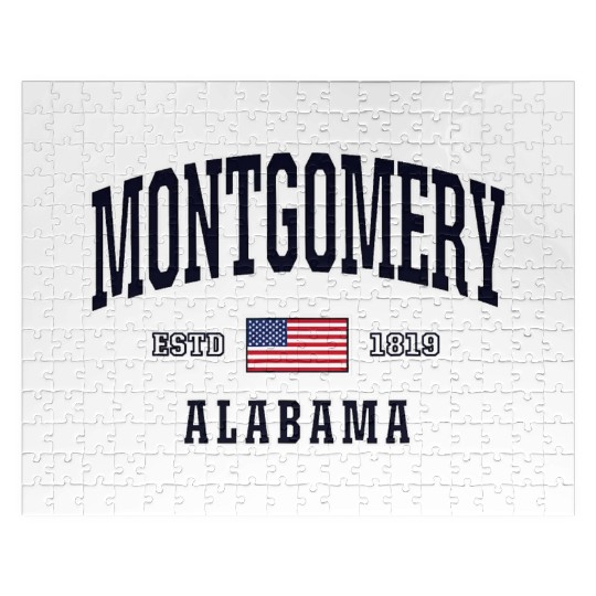 USA FLAG Stars Stripes Montgomery Albm Jigsaw Puzzles