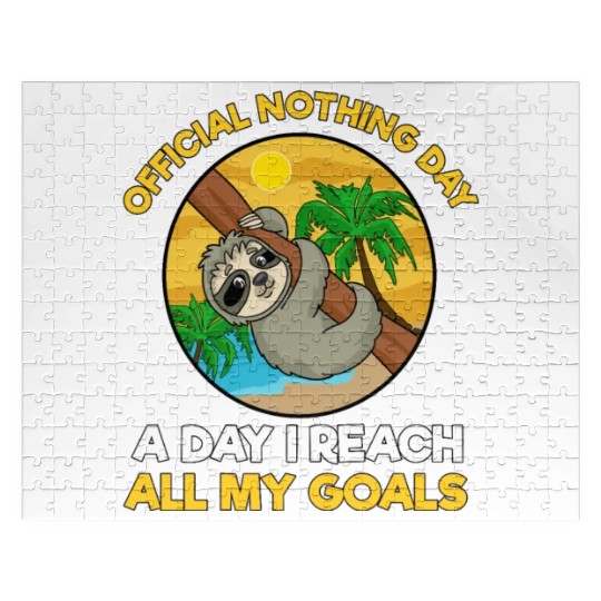 Sloth Nothing Gift Jigsaw Puzzles