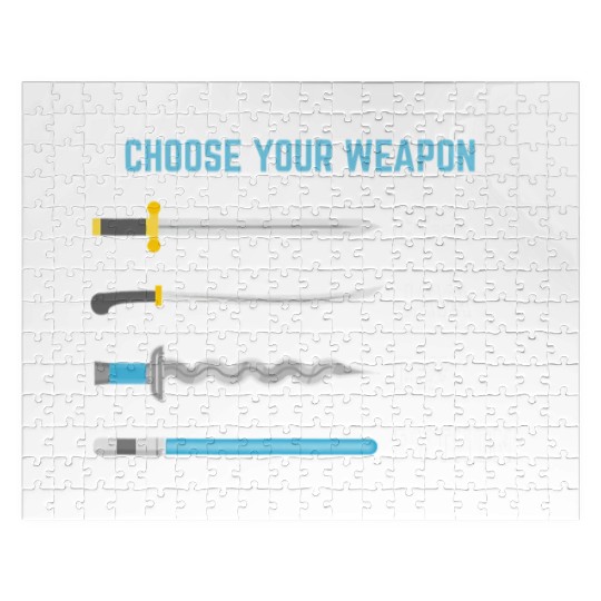 Python Choose Your Weapon Funny Computer Science Jigsaw Puzzles