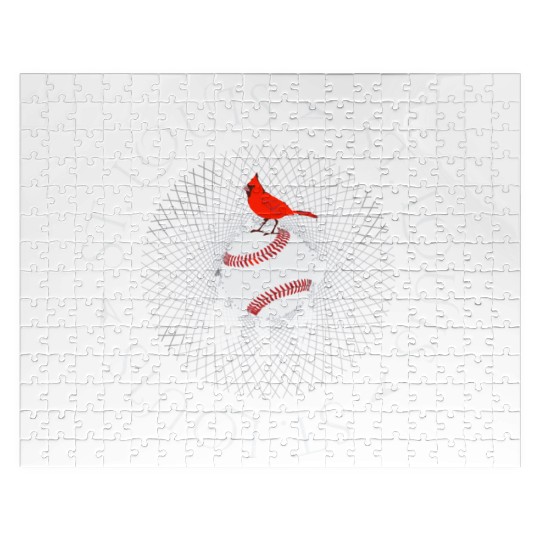 Saint Louis Red Cardinal Circle Font 2019 Jigsaw Puzzles