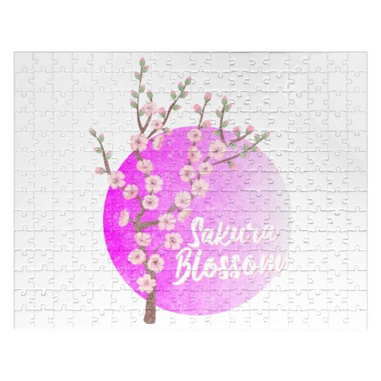 Japan Sakura Blossom Colorful Jigsaw Puzzles