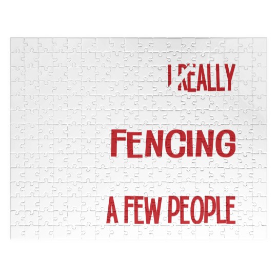 Really Like Fencing And A Few People Jigsaw Puzzles