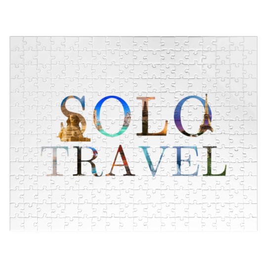 in love with solo travel, in all seasons Jigsaw Puzzles