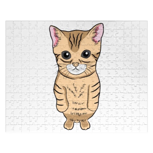 Cute Standing Cat Meme Cute Kitten Standing on Two Jigsaw Puzzles
