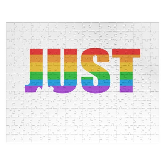 Just Married LGBTQ LGBTQ Gift Jigsaw Puzzles
