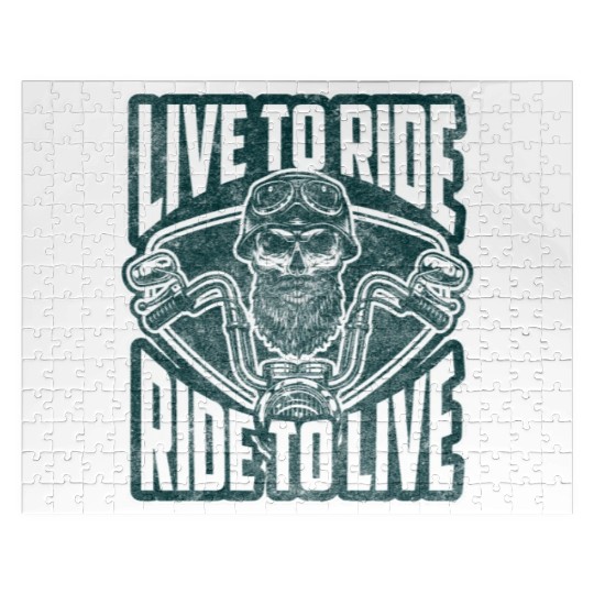 Motorcyclist Hard Rock Cross Machine Two-Wheeler Jigsaw Puzzles