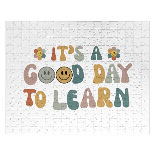 Inspirational Teacher It's a Good Day to Learn Jigsaw Puzzles