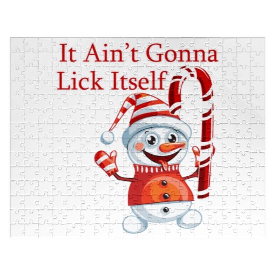 Christmas Holiday Candy Canes It'S Not Gonna Lick Jigsaw Puzzles