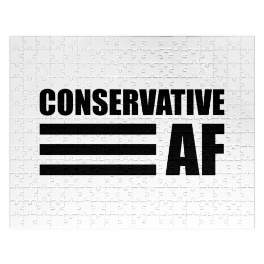 CONSERVATIVE AF Republican Support Anti Liberal Jigsaw Puzzles