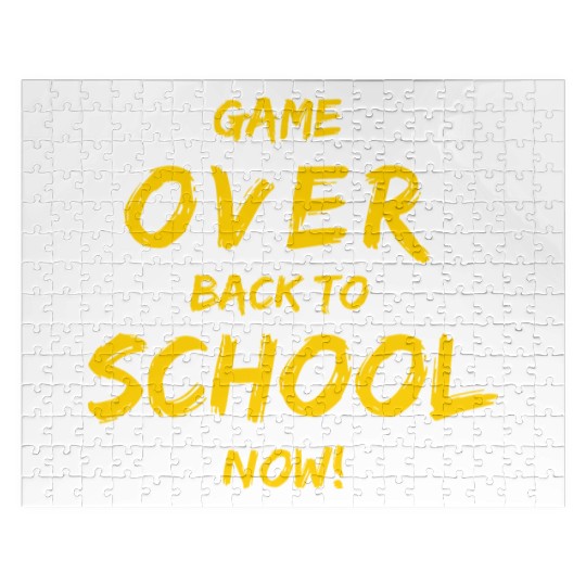 Game Over Back To School Jigsaw Puzzles