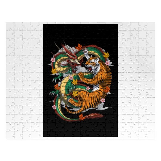Japanese Dragon Tiger Jigsaw Puzzles
