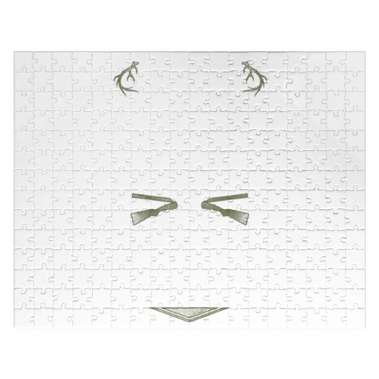 Buck Deer Hunting Hunter Girl Jigsaw Puzzles