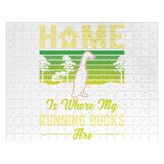 Home Is Where My Running Ducks Are Laufente Jigsaw Puzzles
