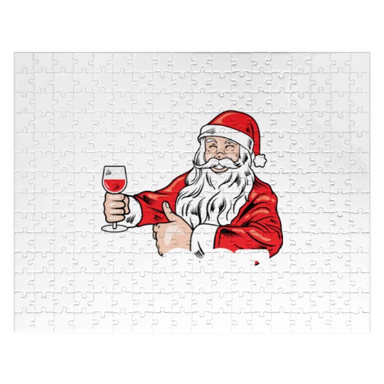 Christmas Sleigh All Day Then Rose Funny Santa Jigsaw Puzzles