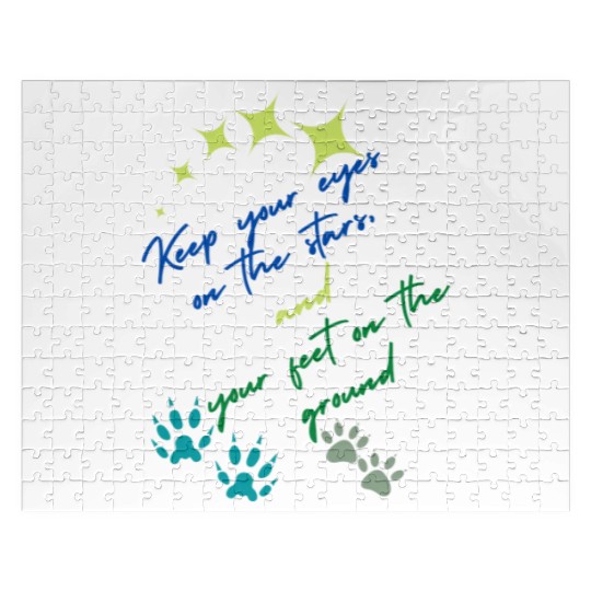 Keep Your Eyes On Stars And Your Feet On Ground Jigsaw Puzzles