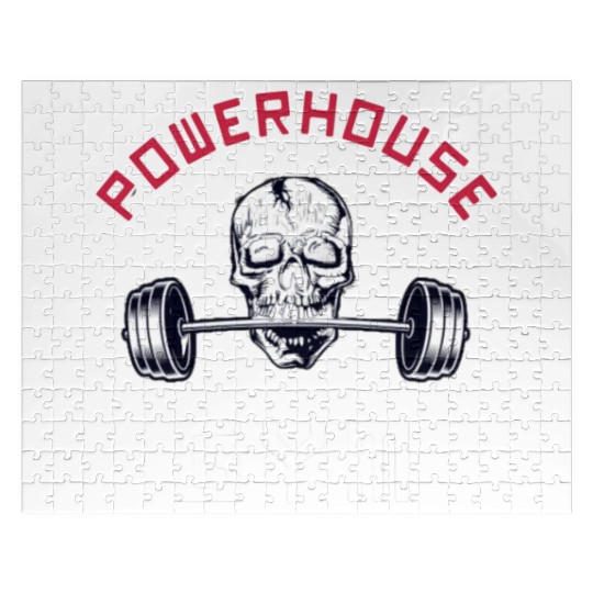 Powerhouse Gym - Bodybuilding Workout Saying Jigsaw Puzzles