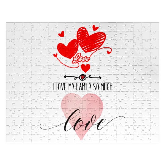 I Love My Family So Much Jigsaw Puzzles