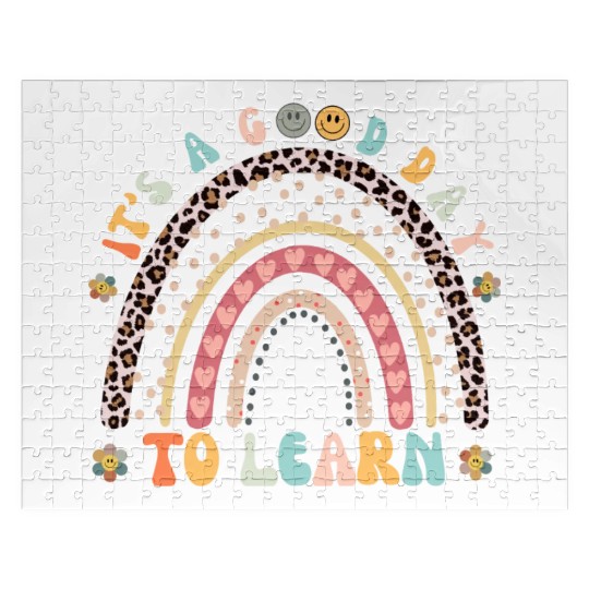 It's a Good Day to Learn Preschool Teacher Rainbow Jigsaw Puzzles