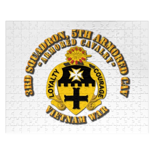 Army 3rd Squadron 5th Armored Cav Vietnam War Jigsaw Puzzles