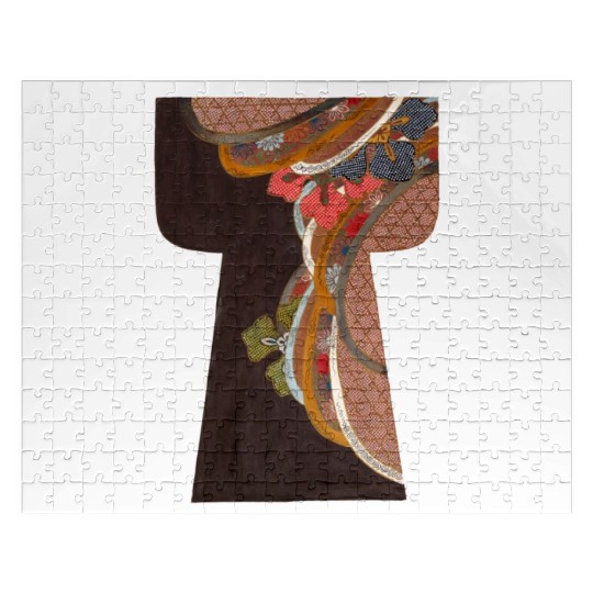 Kimono old fabric design Jigsaw Puzzles