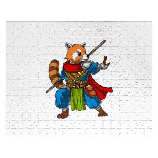 Red Panda Bear Ninja Jigsaw Puzzles
