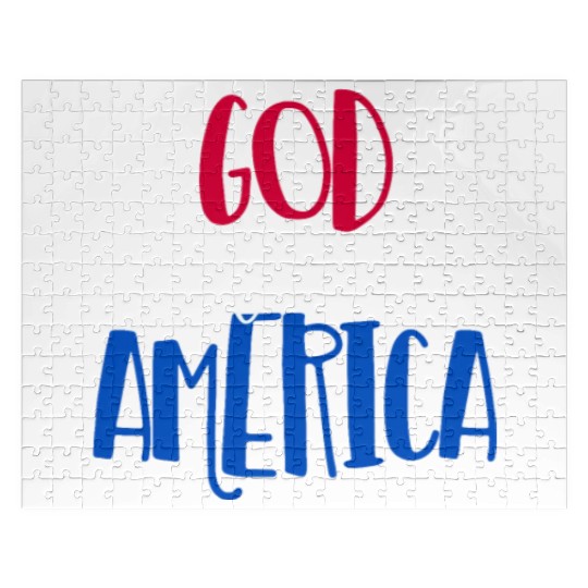 God Bless America Patriotic American 4th of Julygo Jigsaw Puzzles