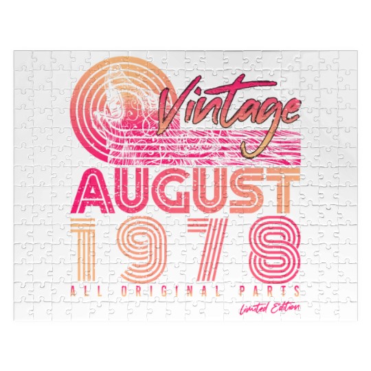 Retro 1978 In August Jigsaw Puzzles