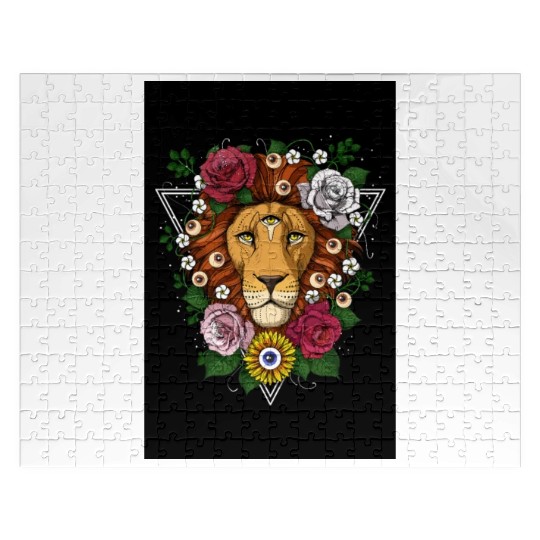 Psychedelic Lion Jigsaw Puzzles