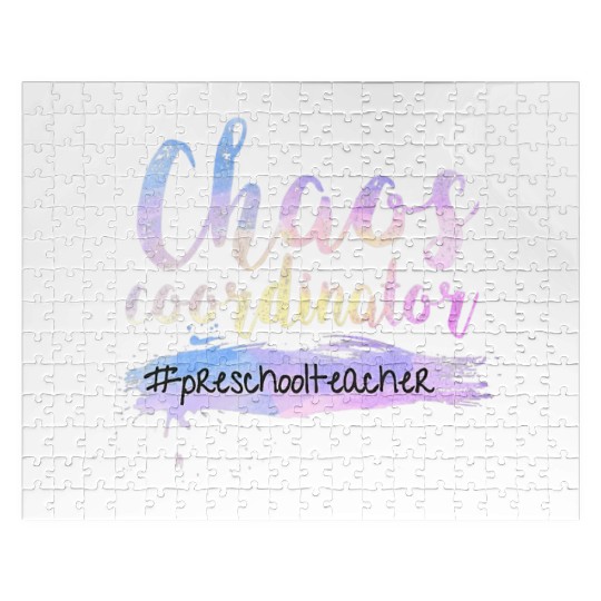 Chaos Coordinator Jigsaw Puzzles Cute Preschool Teacher Jigsaw Puzzles