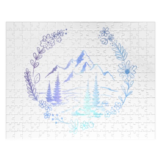 Flower Mountain Landscape Wilderness Mountaineer Jigsaw Puzzles