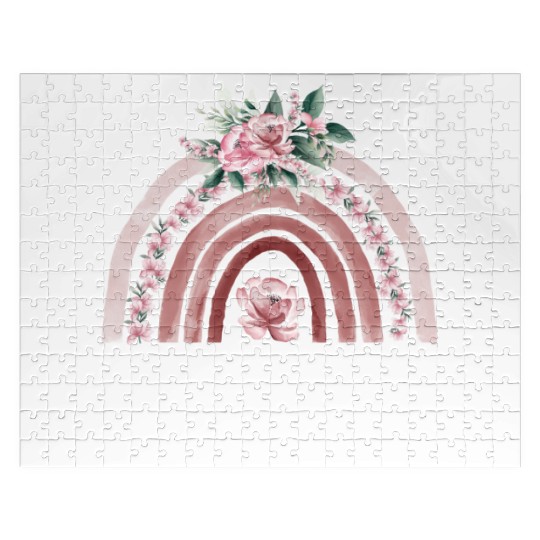 4th grade teacher floral rainbow back to school Jigsaw Puzzles
