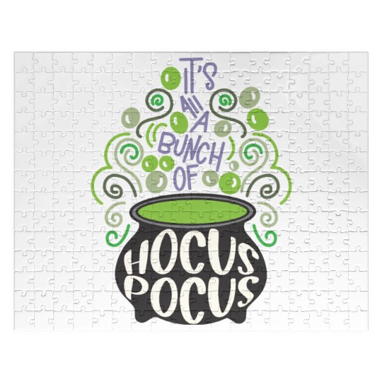 Its All A Bunch Of Hocus Pocus Scary Halloween Jigsaw Puzzles