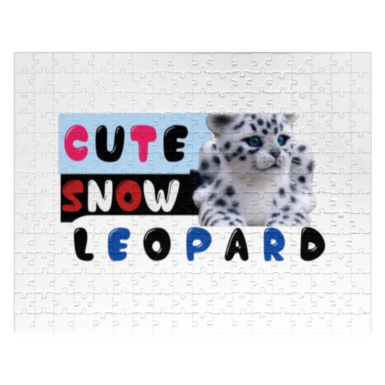 Cute Snow leopard |big cats Jigsaw Puzzles