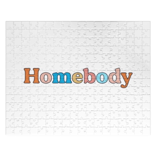Retro Homebody Rather Be Inside Vintage Introvert Jigsaw Puzzles