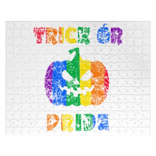 Trick or Pride Halloween Pride Jigsaw Puzzles