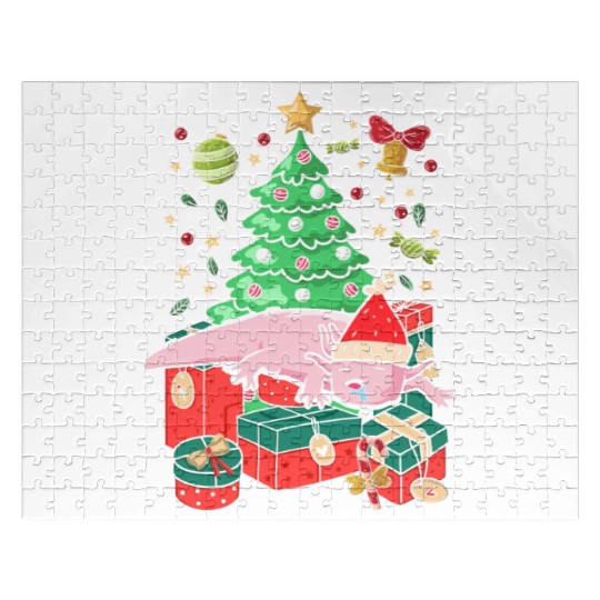 Christmas Axolotl Ugly Christmas Gift Xmas Jigsaw Puzzles