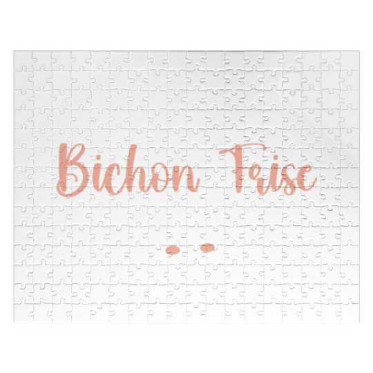 Pawesome Bichon Frise Mom Curly Hair Pup Puppy Jigsaw Puzzles