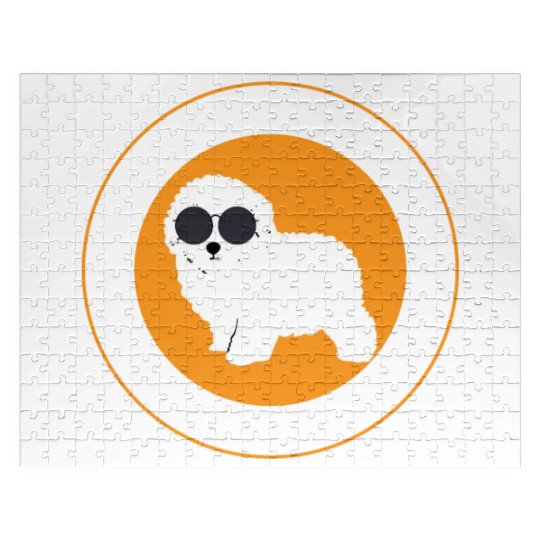 Bichon Frise Squad Curly Hair Pup Puppy Lover Jigsaw Puzzles