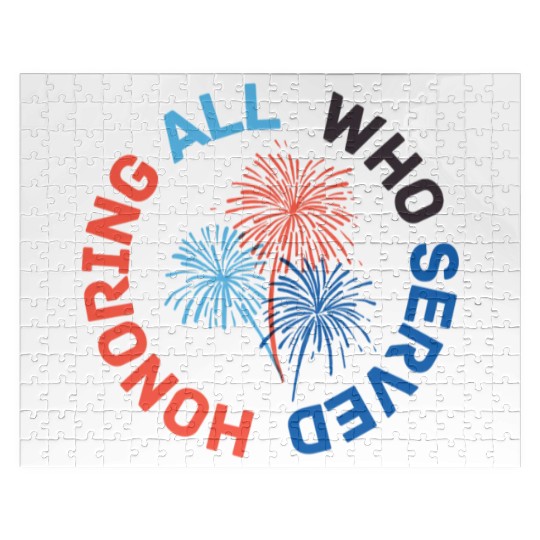 Thank You Veterans l Veterans Day Gift Idea Jigsaw Puzzles