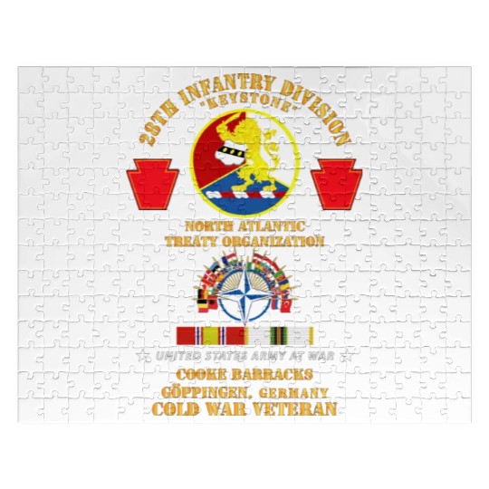 Army 28th Inf Div NATO Goppingen Germany w COLD SV Jigsaw Puzzles